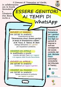 Essere genitori ai tempi di, manifesto